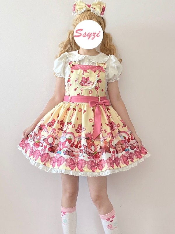 Dessert Party cute sweet print dress Dessert Party cute sweet print dress
