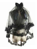Gothic Lolita Double Lace Veil Gothic Lolita Double Lace Veil