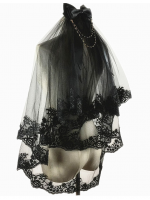 Gothic Lolita Double Lace Veil Gothic Lolita Double Lace Veil