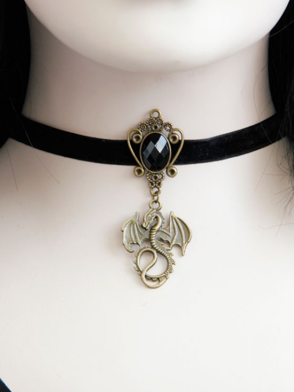 Dragon Pendant Choker Dragon Pendant Choker