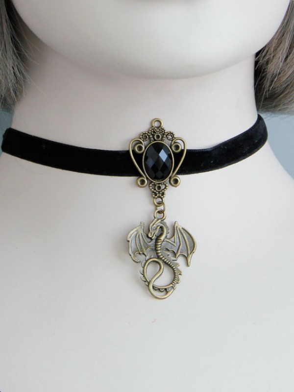 Dragon Pendant Choker Dragon Pendant Choker