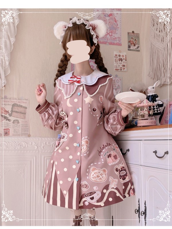 Eieyomi - Bear Afternoon Tea One-piece Eieyomi - Bear Afternoon Tea One-piece