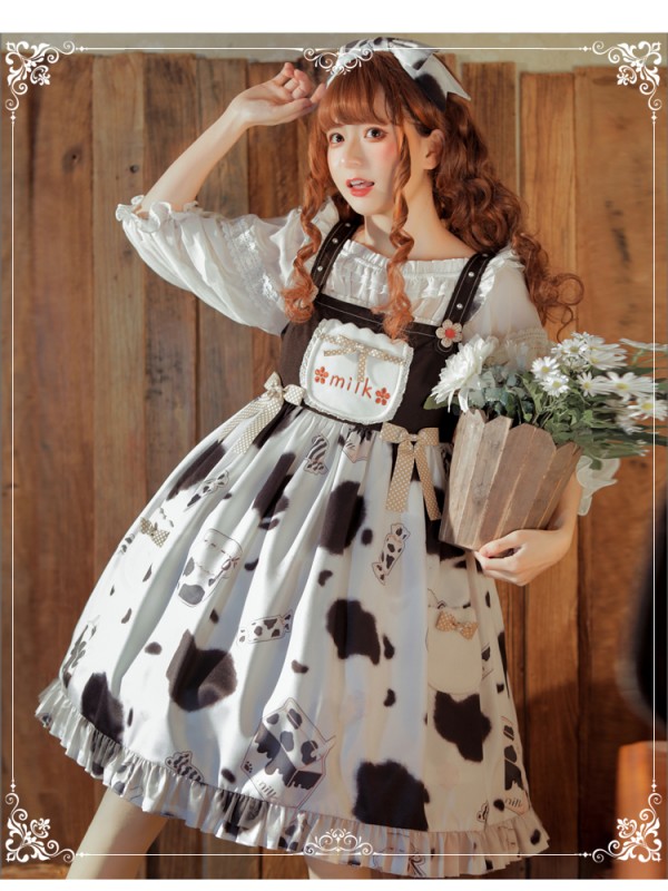 Eieyomi - Sweet Milk Candy Jumperskirt Eieyomi - Sweet Milk Candy Jumperskirt