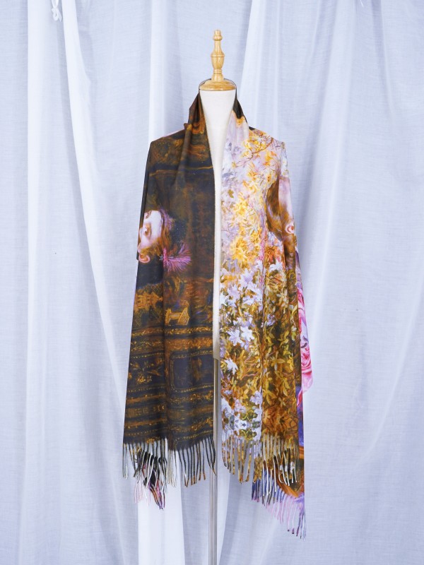 European Oil Painting Scarf 027