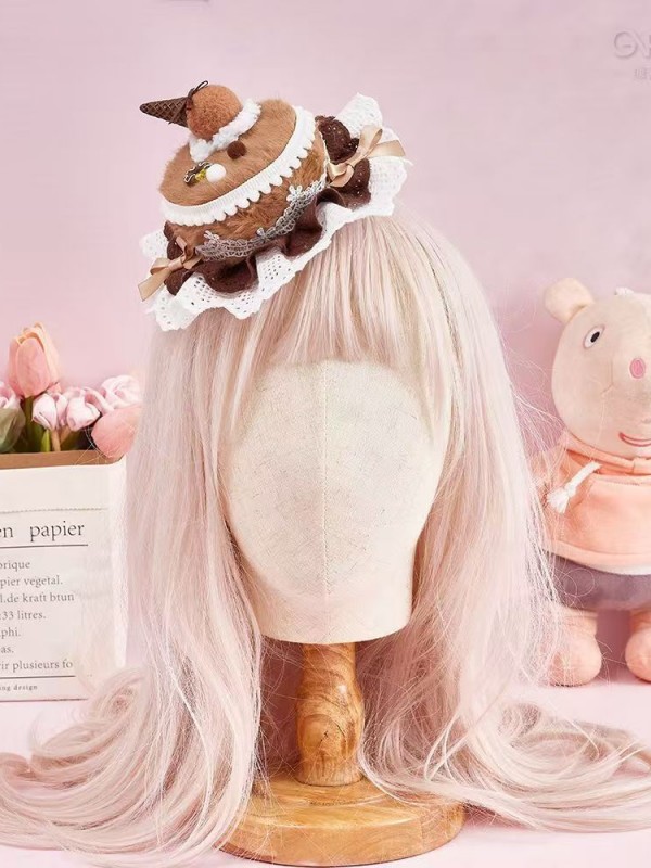 Cake /Ice cream/Donut Theme Mini Hat -- Dessert Hair Clip