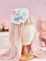Cake /Ice cream/Donut Theme Mini Hat -- Dessert Hair Clip
