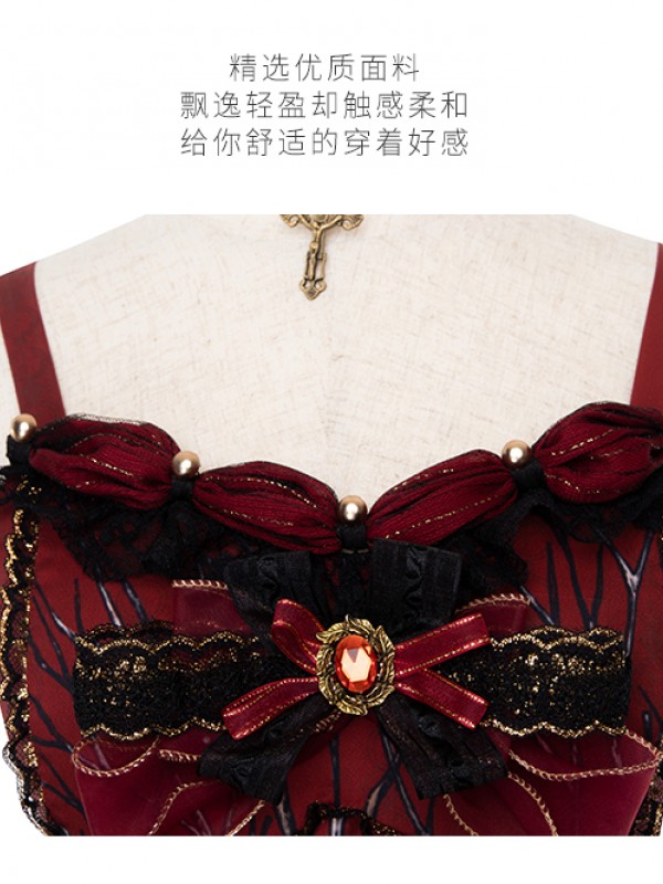 YINGLUOFU - Rotting Forest Gothic Jumperskirt YINGLUOFU - Rotting Forest Gothic Jumperskirt