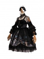 YINGLUOFU - Skull&Butterfly Gothic One-piece YINGLUOFU - Skull&Butterfly Gothic One-piece