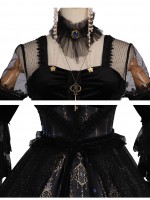 YINGLUOFU - Skull&Butterfly Gothic One-piece YINGLUOFU - Skull&Butterfly Gothic One-piece