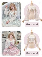 【Floating Dance Music】~Lolita Jumperskirt~Lace Sweet and elegant embroidery Sling skirt 【Floating Dance Music】~Lolita Jumperskirt~Lace Sweet and elegant embroidery Sling skirt