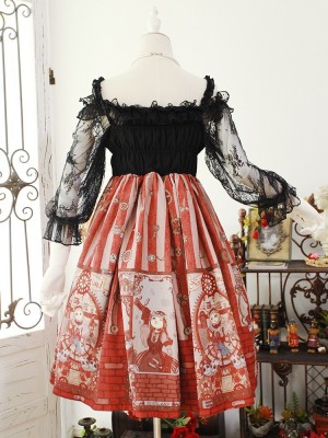 Flower Spirit See-through Short Blouse