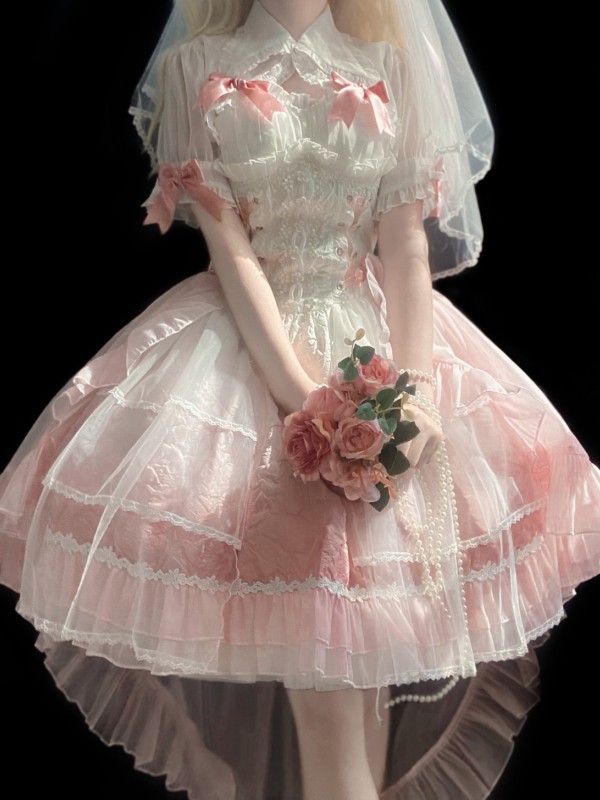 【Fog Love】~Lolita~Wedding style Fairy Jumperskirt 【Fog Love】~Lolita~Wedding style Fairy Jumperskirt