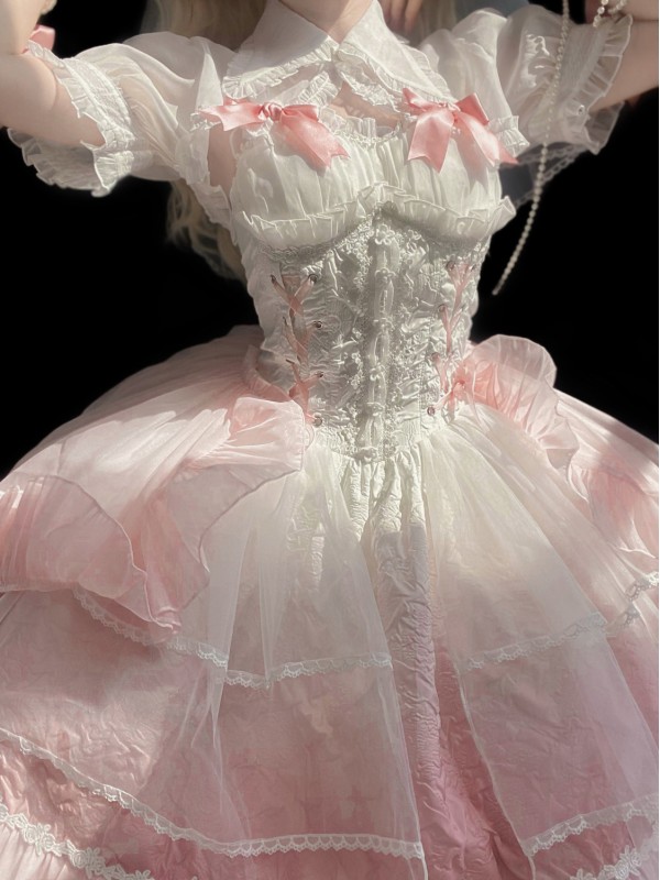 【Fog Love】~Lolita~Wedding style Fairy Jumperskirt 【Fog Love】~Lolita~Wedding style Fairy Jumperskirt