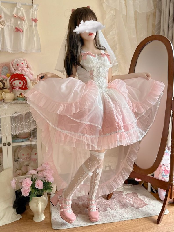 【Fog Love】~Lolita~Wedding style Fairy Jumperskirt 【Fog Love】~Lolita~Wedding style Fairy Jumperskirt