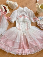 【Fog Love】~Lolita~Wedding style Fairy Jumperskirt 【Fog Love】~Lolita~Wedding style Fairy Jumperskirt