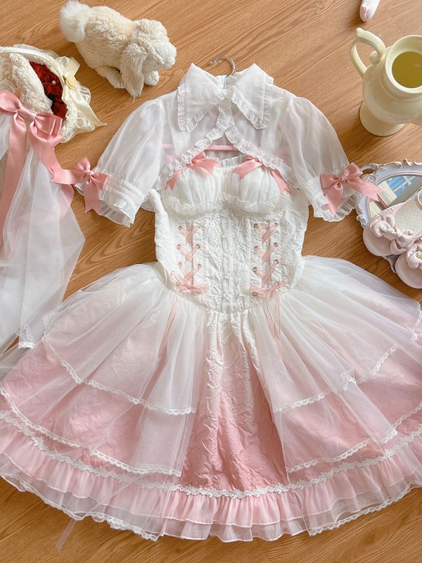 【Fog Love】~Lolita~Wedding style Fairy Jumperskirt 【Fog Love】~Lolita~Wedding style Fairy Jumperskirt