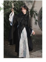 【Frost Moon Night]~Chinese style Improved cheongsam~Combining embroidery and printing~Spring models