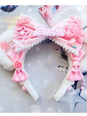 Furry Bear Ear Sweet Lolita KC