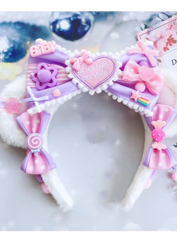 Furry Bear Ear Sweet Lolita KC