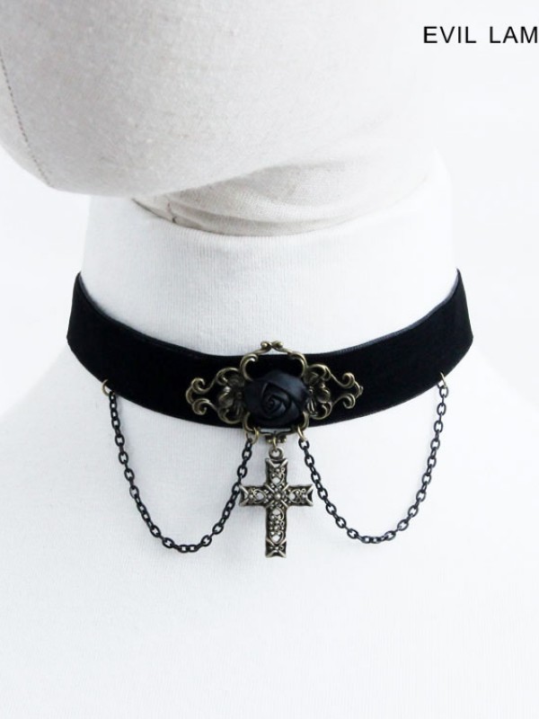 Gothic Punk Cross Choker Gothic Punk Cross Choker