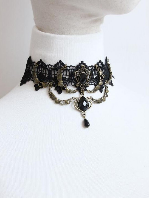 Gothic Punk Lace Choker