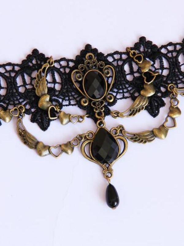 Gothic Punk Lace Choker