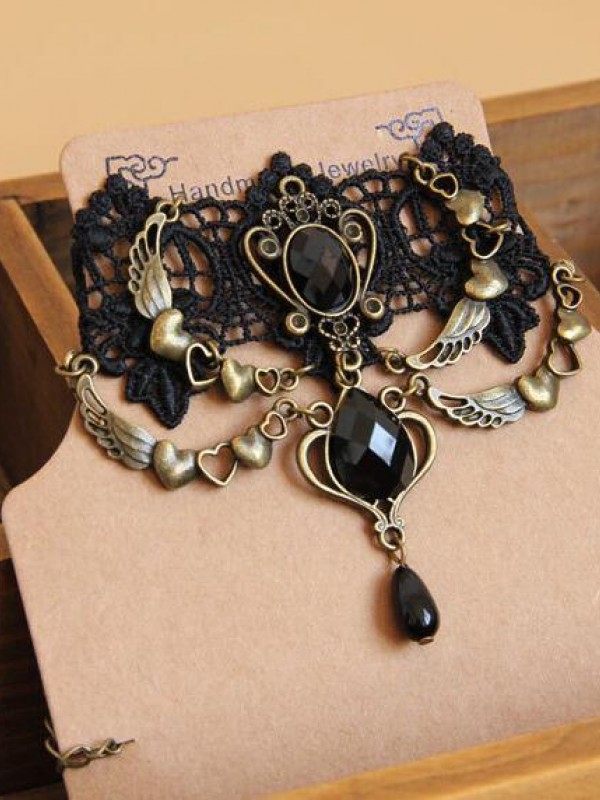Gothic Punk Lace Choker