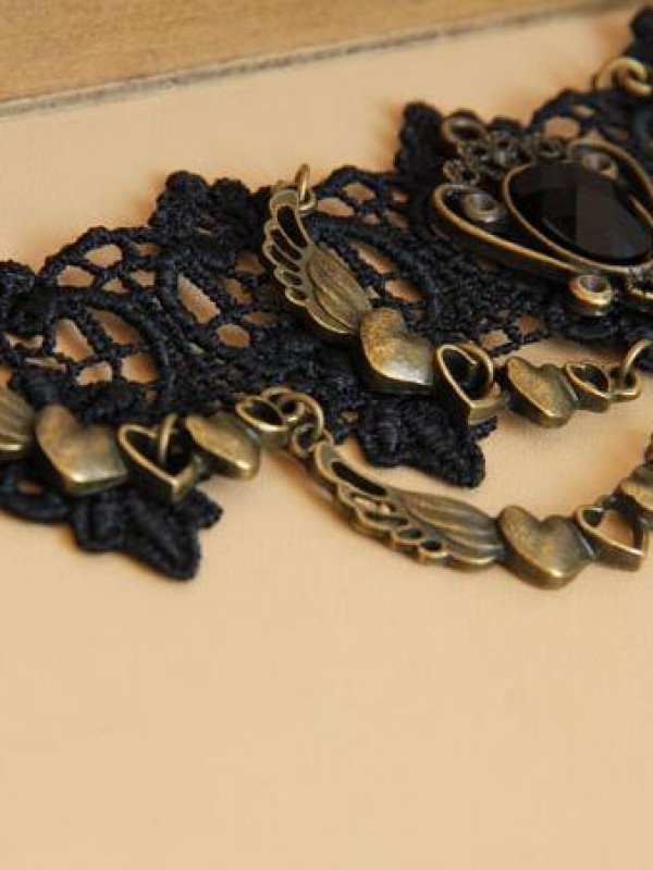 Gothic Punk Lace Choker