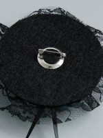 Green Rose Mini Top Hat Brooch Green Rose Mini Top Hat Brooch