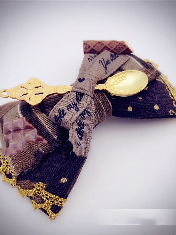 Hair Clip with Gold Spoon Hair Clip with Gold Spoon