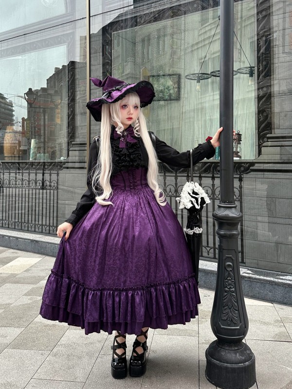 【Halloween style】Long SKIRT~Gothic lolita daily Skirt 【Halloween style】Long SKIRT~Gothic lolita daily Skirt