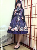Haunted Night Vintage Prints Lolita JSK Dress Bone Woman Jumperskirt