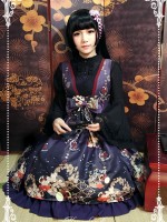 Haunted Night Vintage Prints Lolita JSK Dress Bone Woman Jumperskirt