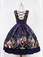 Haunted Night Vintage Prints Lolita JSK Dress Bone Woman Jumperskirt