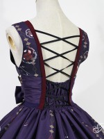Haunted Night Vintage Prints Lolita JSK Dress Bone Woman Jumperskirt