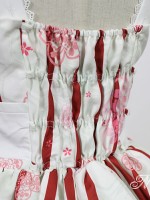 Haunted Night Red and Black Print Nine Tails Fox JSK Lolita Suspender Dress Haunted Night Red and Black Print Nine Tails Fox JSK Lolita Suspender Dress