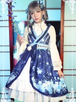 Haunted Night Snow Woman Classic Lolita Jumperskirt