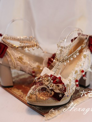Hexagram - Stars and Moon Lolita Shoes