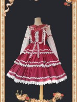 INFANTA Three Section Cake Tree JSK Autumn Dress INFANTA Three Section Cake Tree JSK Autumn Dress