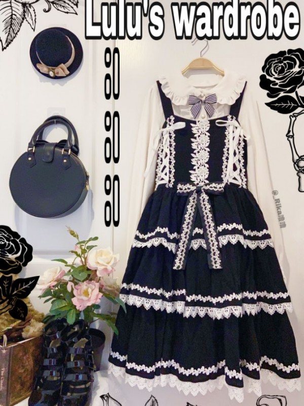 INFANTA Three Section Cake Tree JSK Autumn Dress INFANTA Three Section Cake Tree JSK Autumn Dress