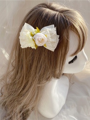 Ivory Flower Lolita Hair Clip