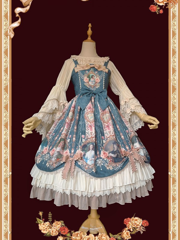 INFANTA * Portrait of a Little Lady * JSK Vintage Elegant Lolita Dress INFANTA * Portrait of a Little Lady * JSK Vintage Elegant Lolita Dress