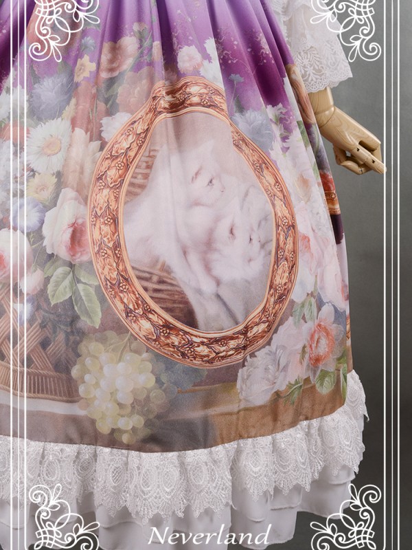 Kitty Courtyard Detachable Sleeve One-piece Kitty Courtyard Detachable Sleeve One-piece