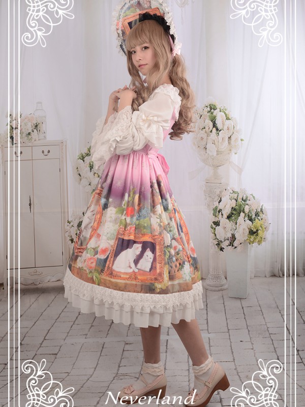 Kitty Courtyard Detachable Sleeve One-piece