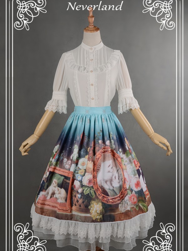Kitty Courtyard Normal Waist Skirt Kitty Courtyard Normal Waist Skirt