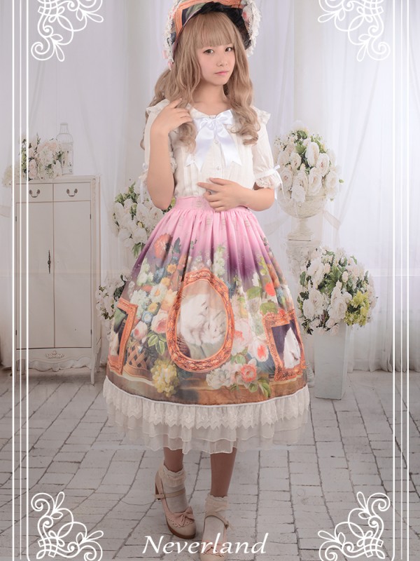 Kitty Courtyard Normal Waist Skirt