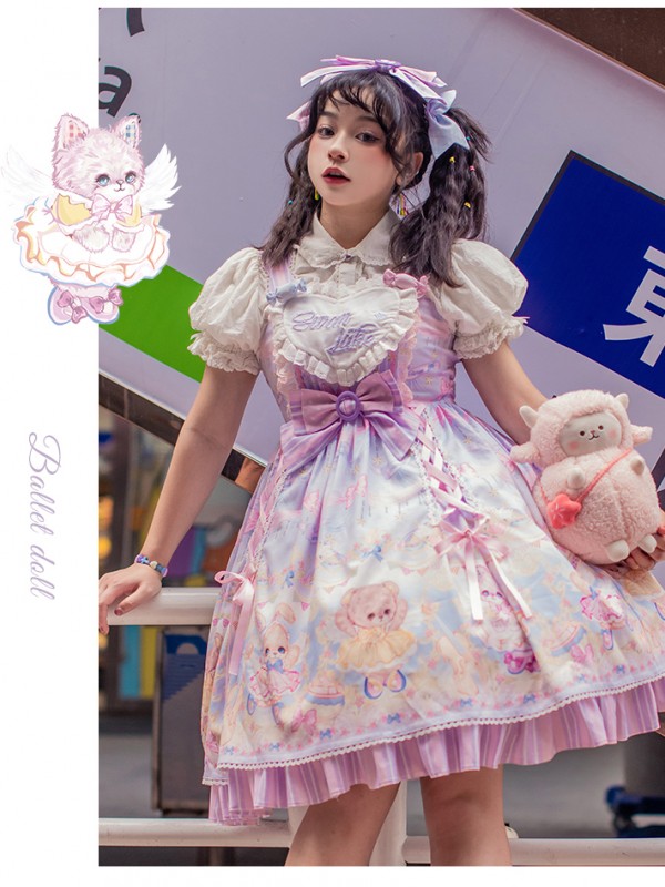 Line Ball Cat - Ballet Doll Jumperskirt