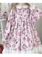 Line Ball Cat - Strawberry Bear One-piece Line Ball Cat - Strawberry Bear One-piece