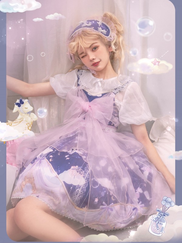 Line Ball Cat - Xiangbobo Jumperskirt Line Ball Cat - Xiangbobo Jumperskirt