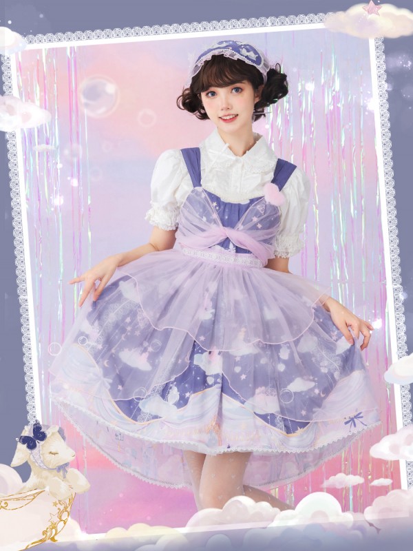 Line Ball Cat - Xiangbobo Jumperskirt Line Ball Cat - Xiangbobo Jumperskirt